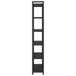vidaXL Bibliothèque Chêne noir 80 x 30 x 188 cm Bois et Acier