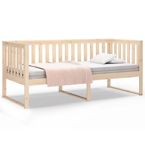 vidaXL Lit de jour sans matelas 100x200 cm bois de pin massif