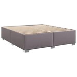 vidaXL Cadre de lit sans matelas gris 200x200 cm similicuir