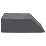 vidaXL Coussin pour les jambes Uni Gris 63 x 52 x 19 cm
