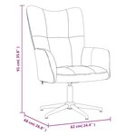 vidaXL Chaise de relaxation avec tabouret Vert clair Velours