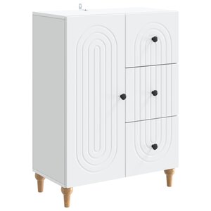 vidaXL Buffet Blanc 66 x 34 5 x 90 cm Bois d'ingénierie