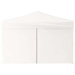 vidaXL Tente de réception pliable avec parois Blanc 3x3 m