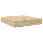 vidaXL Cadre de lit Chêne sonoma 200 x 200 x 31 5 cm Bois d'ingénierie
