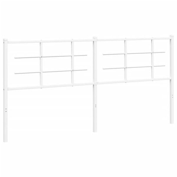 vidaXL Tête de lit de remplacement métal blanc 180 cm
