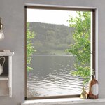 vidaXL Écran anti-insectes pour fenêtres Marron 130 x 150 cm