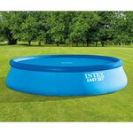 Intex Couverture solaire de piscine bleu 470 cm polyéthylène