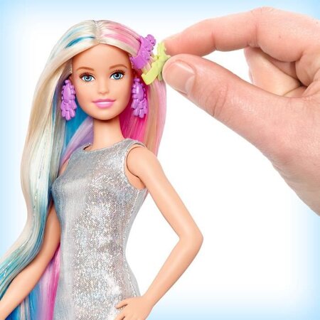 Barbie cheveux fantastiques 16 5 cm 2 looks licorne et sirene