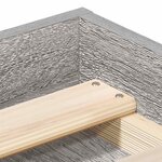 vidaXL Cadre de lit sans matelas sonoma gris 140x200 cm