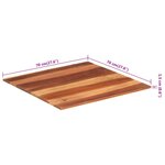 vidaXL Dessus de table bois massif d'acacia 15-16 mm 70x70 cm