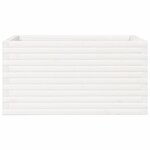 vidaXL Jardinière blanc 90x60x45 5 cm bois de pin massif