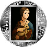 Monnaie LADY WITH AN ERMINE Ai-nime Art Masterpieces Argent 500 Francs Cameroon 2025 (PRÉCOMMANDE)