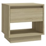 vidaXL Tables de chevet 2 Pièces Chêne sonoma 45x34x44 cm Bois ingénierie