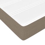 vidaXL Sommier à lattes de lit avec matelas Taupe 80x200 cm Tissu