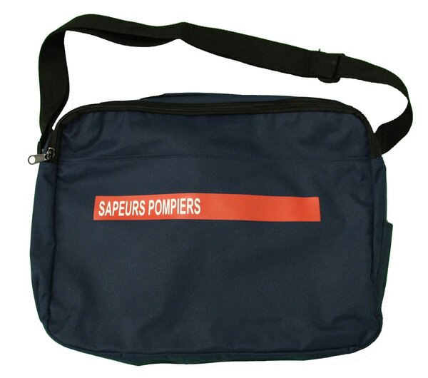 Sacoche calendriers porte documents Sapeurs Pompiers - bleu marine