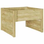 vidaXL Garage pour robot tondeuse Marron 73 x 67 x 56 cm Pin imprégné