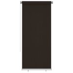 vidaXL Store roulant d'extérieur 100x230 cm Marron PEHD