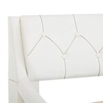 vidaXL Cadre de lit sans matelas blanc similicuir 140x200 cm