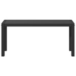 vidaXL Banc de jardin Anthracite 100 x 28 x 45cm Acier
