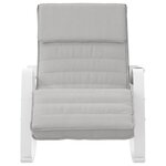 vidaXL Chaise à bascule Gris clair Tissu