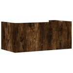 vidaXL Étagère murale chêne fumé 70 5x35x30 5 cm bois d'ingénierie