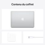 Apple - 13 macbook air - puce apple m1 - ram 16 go - stockage 256 go ssd - argent
