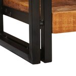 vidaXL Table console 90 x 33 x 75 cm Bois de manguier brut massif