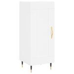vidaXL Buffet haut Blanc 34 5x34x180 cm Bois d'ingénierie