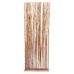 Paravent en bois et tiges de bambou