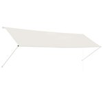 vidaXL Auvent rétractable 400x150 cm Crème