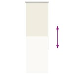 vidaXL Store enrouleur occultant blanc cassé largeur du tissu 50 7 cm