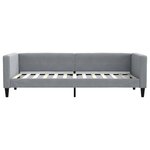 vidaXL Lit de jour avec gigogne sans matelas gris clair 80x200 cm