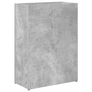 vidaXL Porte-parapluie Gris béton 40 x 20 x 55 5 cm Bois d'ingénierie