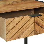 vidaXL Table Console 90x35x75 cm Bois Massif Acacia