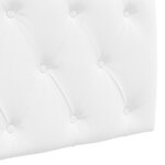vidaXL Tête de lit suspendue Blanc Tissu