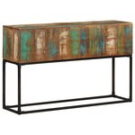 vidaXL Table console 120x30x75 cm Bois de récupération massif