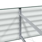 vidaXL Jardinière surélevée Vert 320 x 80 x 44 cm Acier