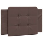 vidaXL Cadre de lit sans matelas Zadar marron 90x190 cm similicuir