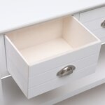 vidaXL Buffet Blanc 108x30x76 cm Bois de Paulownia massif