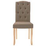 vidaXL Chaises à manger lot de 4 taupe tissu