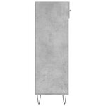 vidaXL Armoire à chaussures gris béton 60x35x105 cm bois d'ingénierie