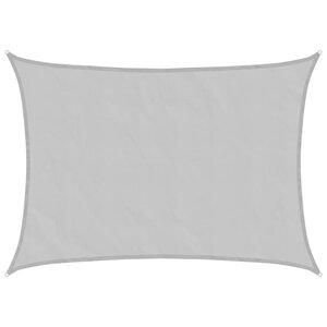 vidaXL Voile d'ombrage gris clair 8x6 m 100  polyester oxford