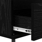 vidaXL Buffet avec tiroir Chêne noir 35 x 40 x 70 cm Bois d'ingénierie