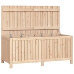 vidaXL Boîte de rangement de jardin 147x68x64 cm Bois massif de pin