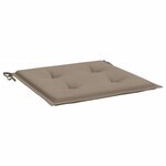 vidaXL Coussins de chaise jardin lot de 6 taupe 50x50x3cm tissu oxford