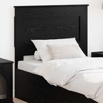 vidaXL Tête de lit avec tête de lit Chêne noir 90 cm Bois d'ingénierie