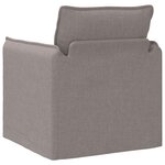 vidaXL Canapé Taupe 195 x 82 x 85 cm tissu
