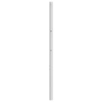 vidaXL Tête de lit métal blanc 135 cm