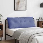 vidaXL Coussin de Dos Bleu denim 120 x 19 x 50 cm tissu
