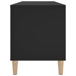 vidaXL Armoire à disques noir 100x38x48 cm bois d'ingénierie